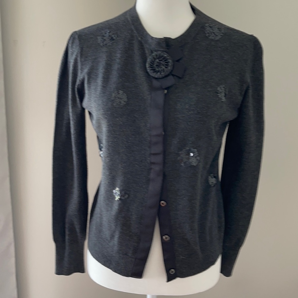 Cardigan sweater Sunny brand medium gray